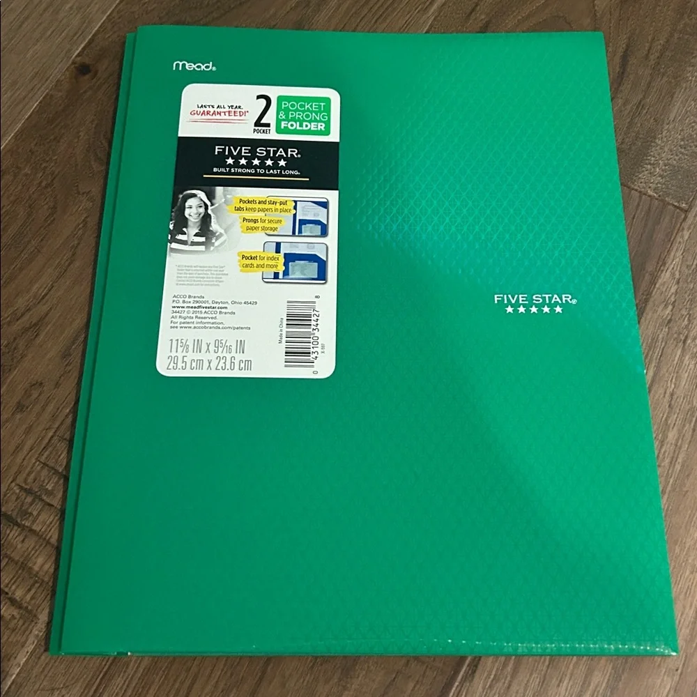 Mead 5-star lot.  3 folders, 3 spiral notebooks